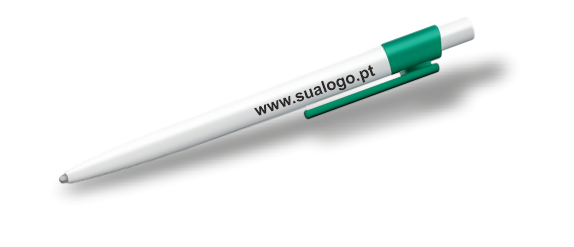 Canetas Verde FTransparente - Sua Logo