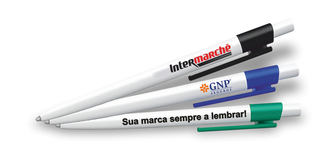 Canetas com marca